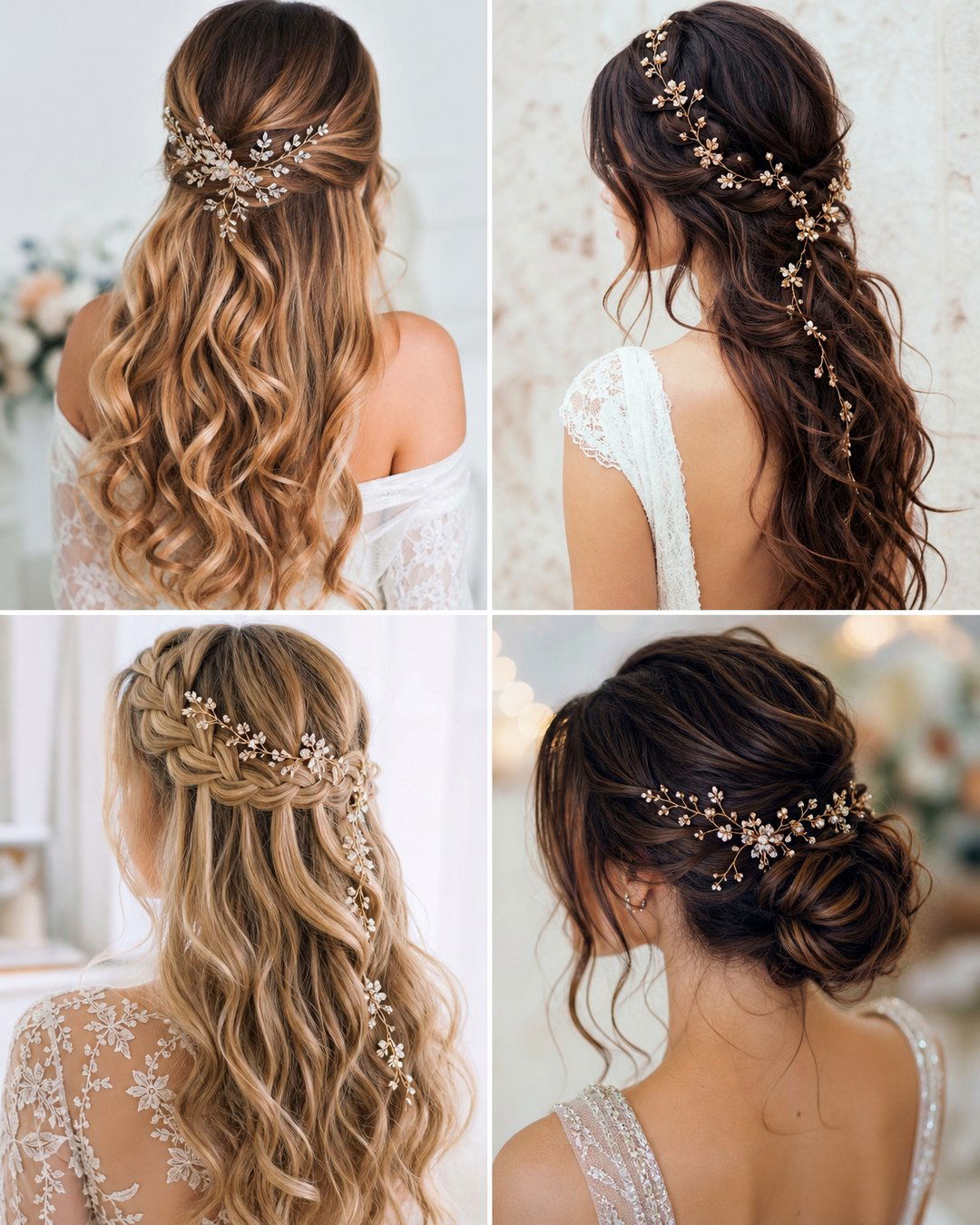 25 Romantic Hair Vine Wedding Hairstyles for Brides