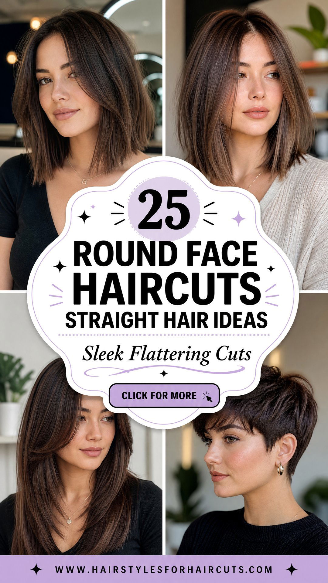 25 Round Face Haircuts Straight Hair Styles to Try Now - 25 Round Face Haircuts Straight Hair Styles to Try Now