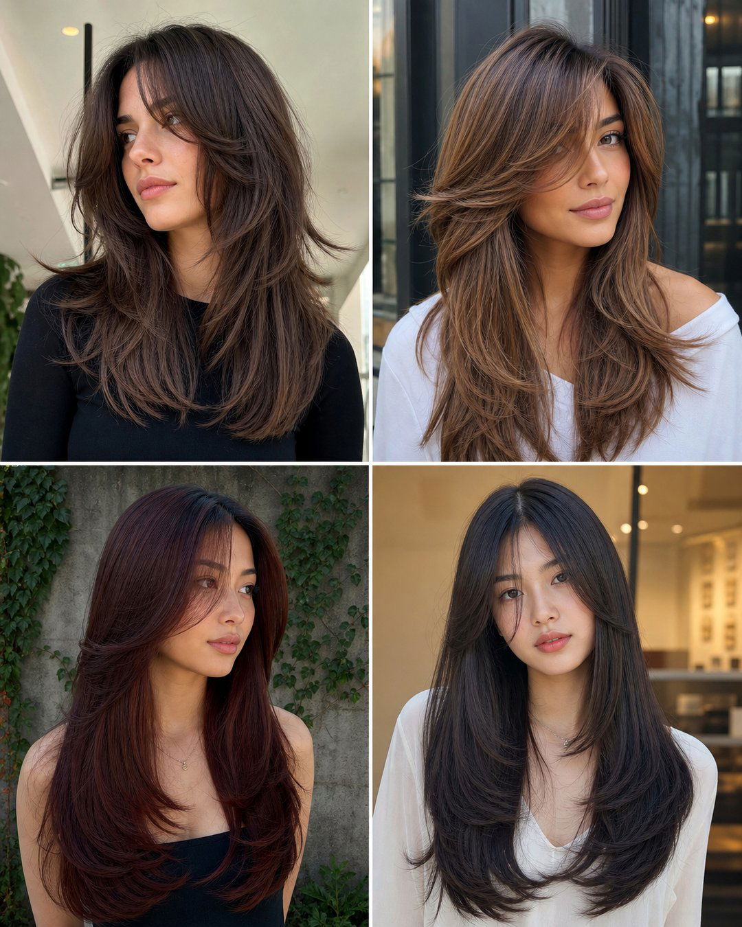 25 Round Face Haircuts for Long Straight Hair Ideas