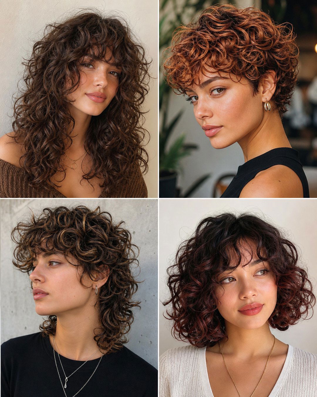 25 Round Layers Haircuts for Curly Hair Bouncy Styles