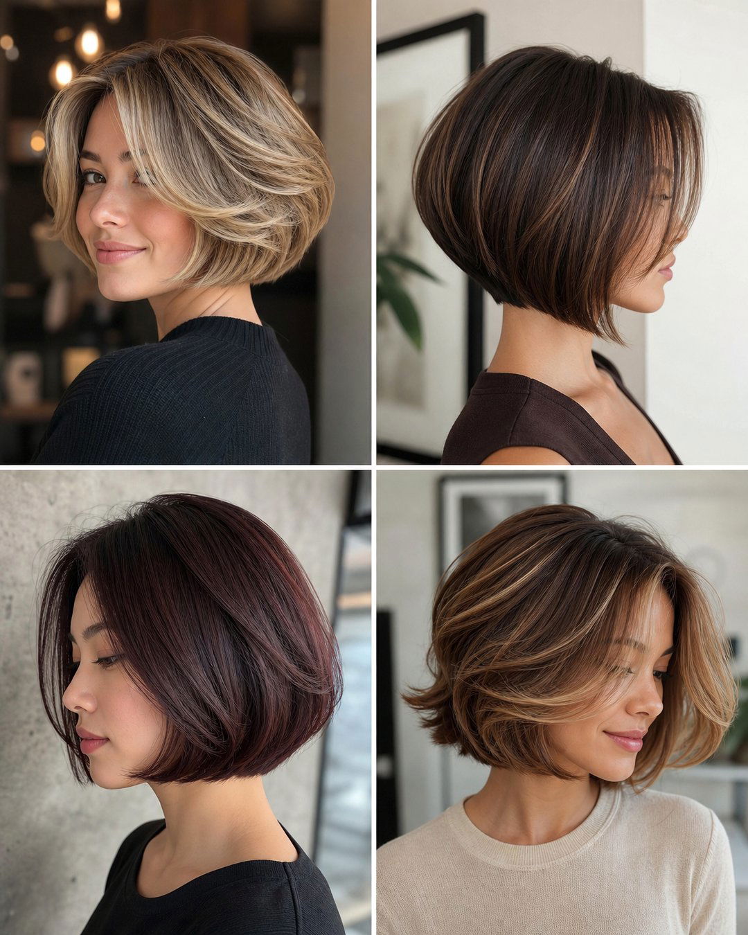 25 Rounded Bob Haircuts for Fine Hair to Add Volume