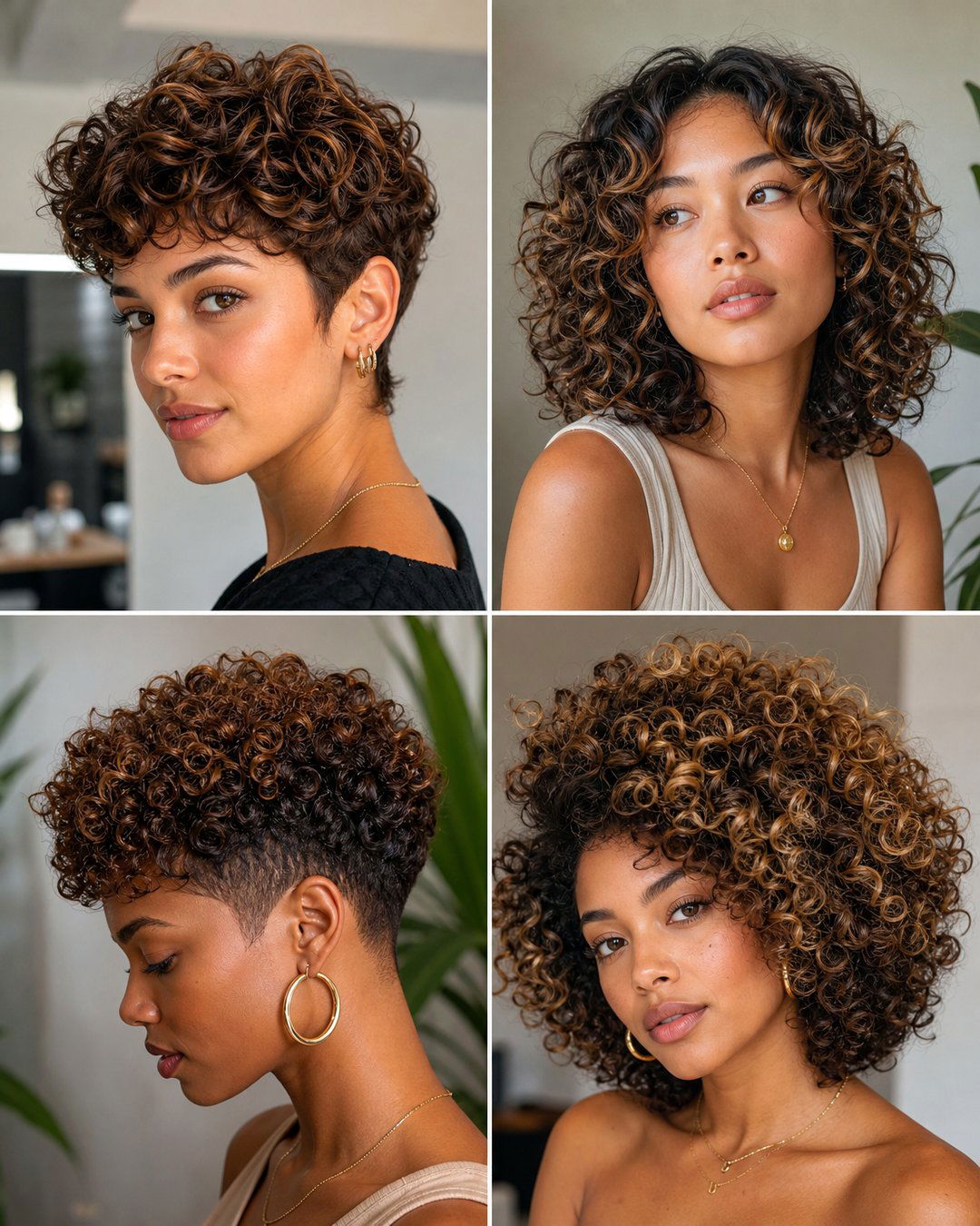 25 Rounded Curly Haircuts Bouncy and Voluminous Styles