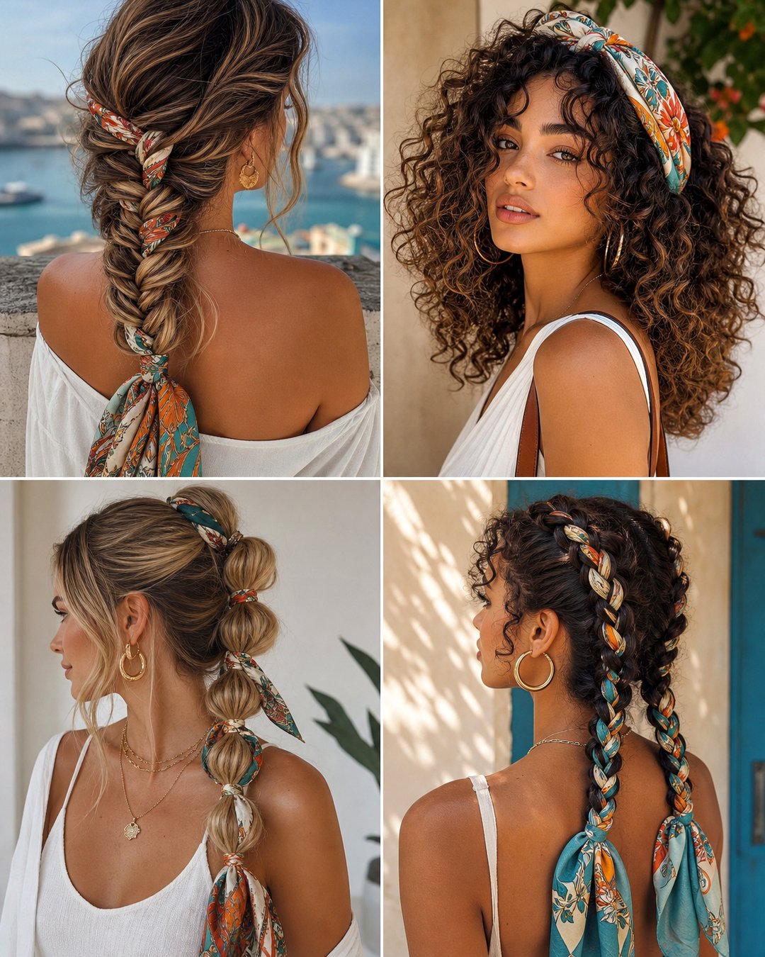 25 Scarf Hairstyles for Long Hair Chic Looks to Try