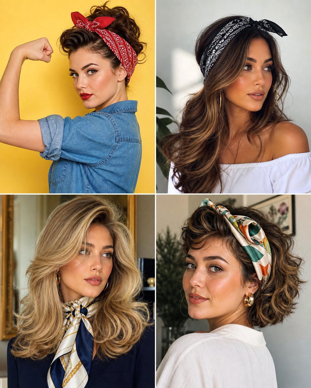 25 Scarf Hairstyles for Short Hair Cute and Easy Looks