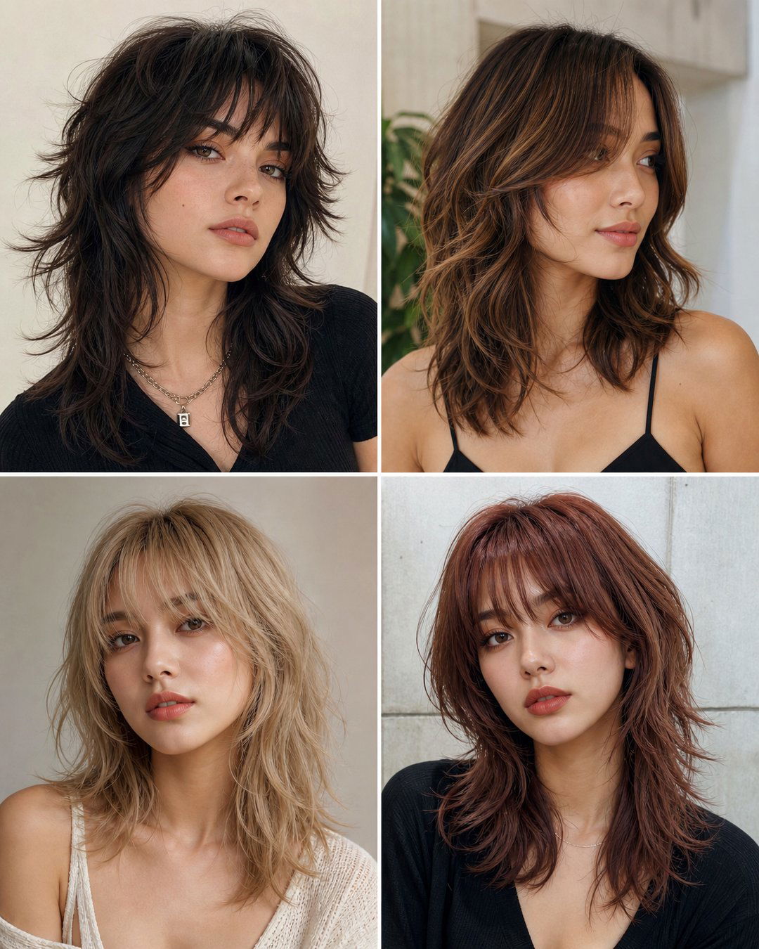 25 Shaggy Haircuts With Bangs Trendy Layered Looks