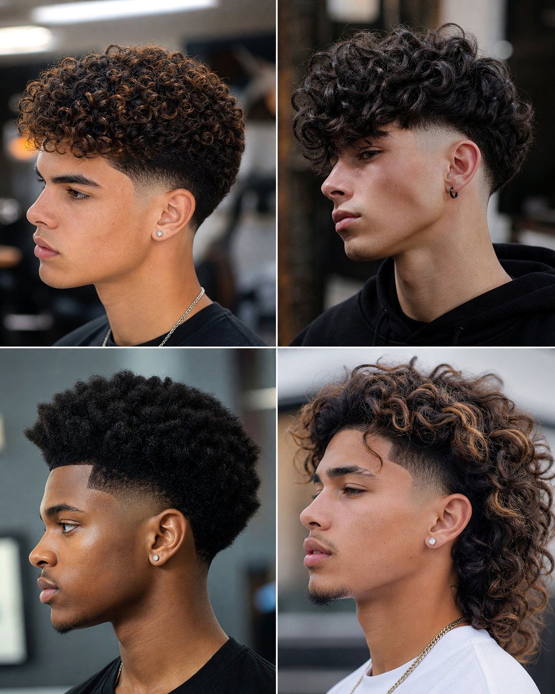 25 Sharp Curly Hair Fade Haircuts for a Bold Look