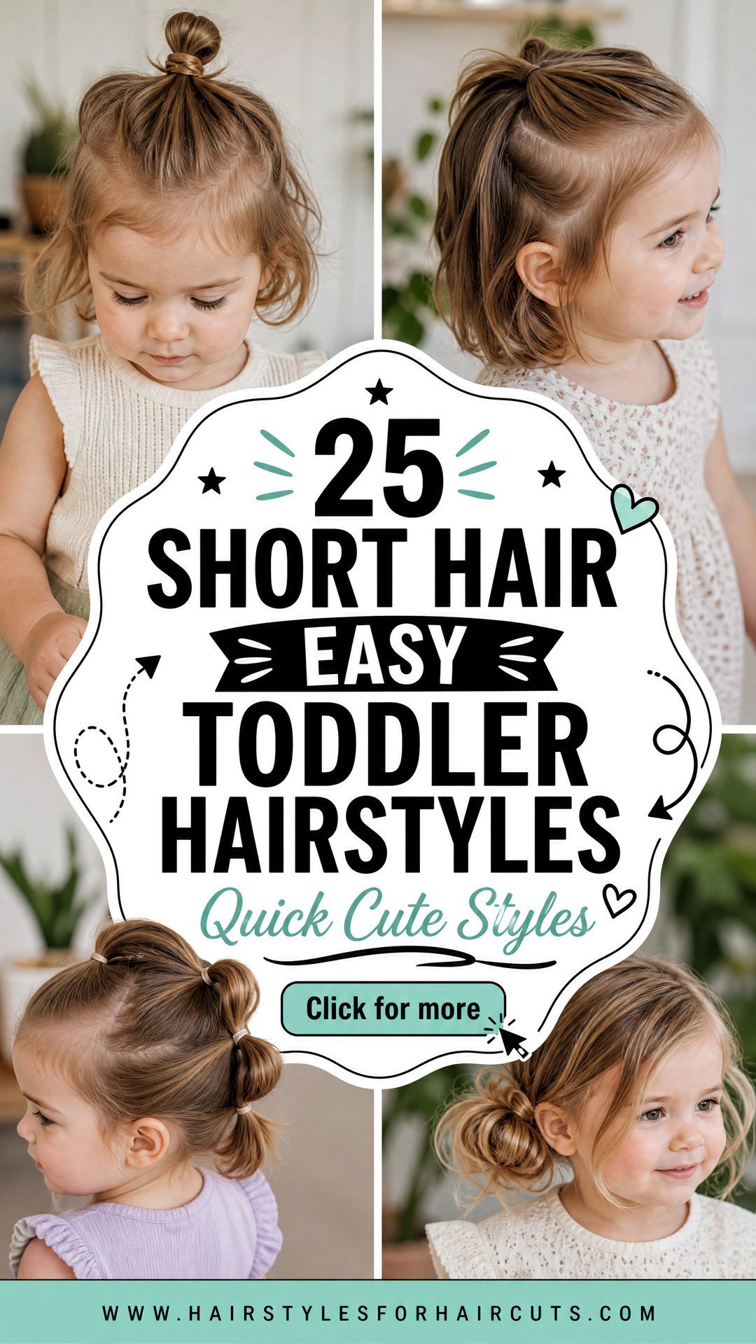 25 Short Hair Easy Toddler Hairstyles for Busy Moms - 25 Short Hair Easy Toddler Hairstyles for Busy Moms