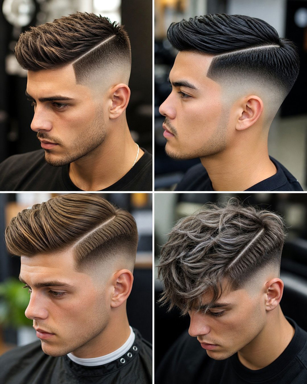 25 Short Hair Hard Part Haircuts for a Sharp Style