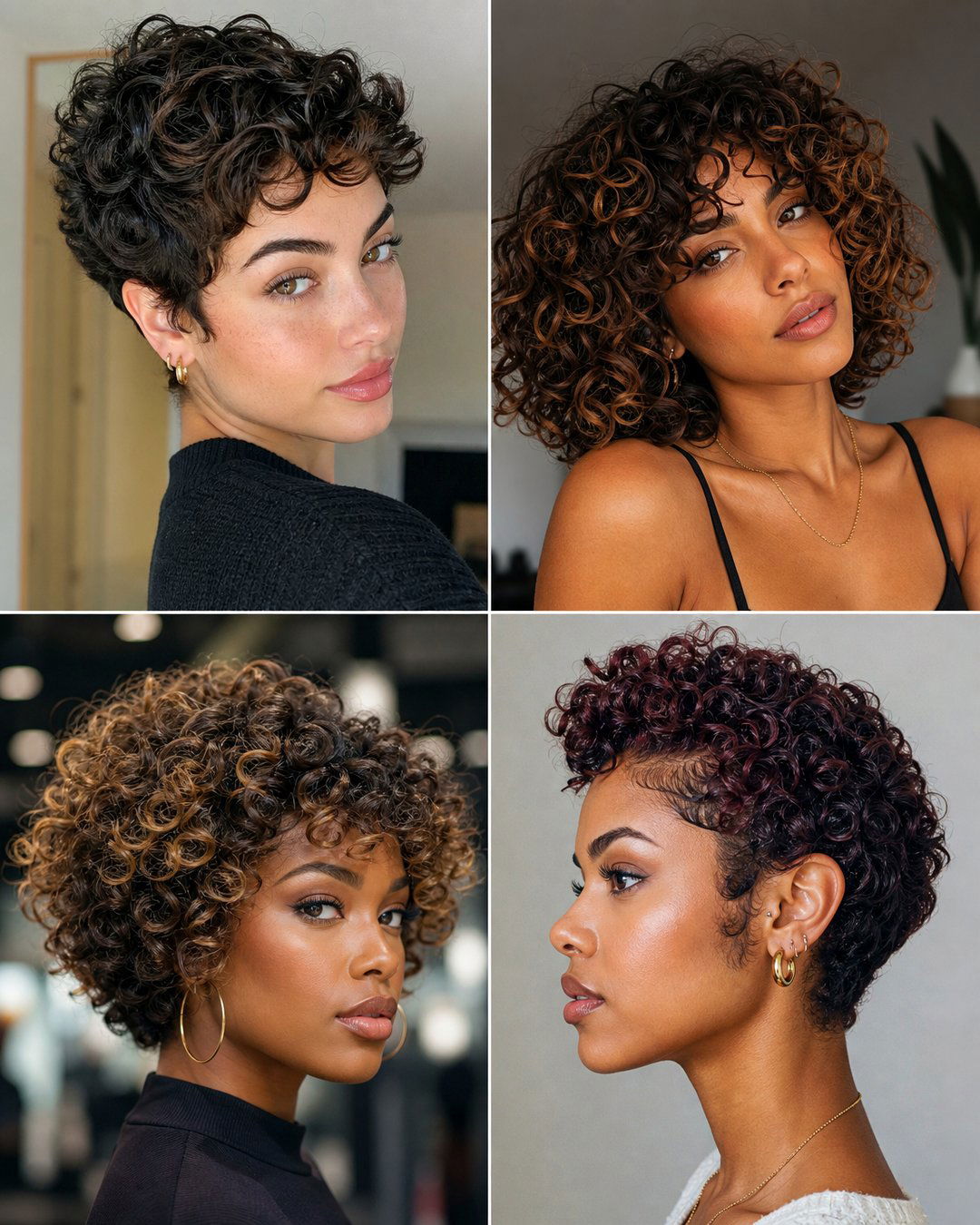 25 Short Haircuts for Curly Hair Girl Cute Style Ideas