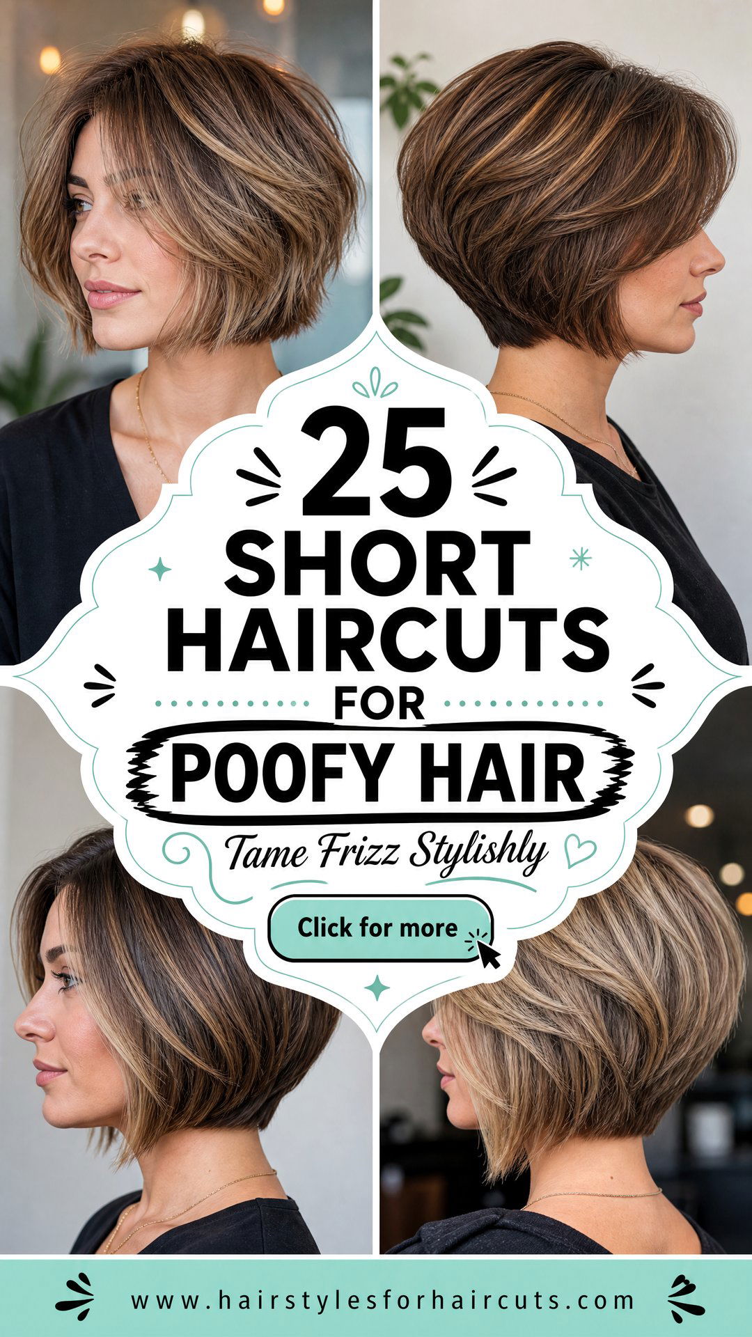 25 Short Haircuts for Poofy Hair to Tame Frizz in Style - 25 Short Haircuts for Poofy Hair to Tame Frizz in Style