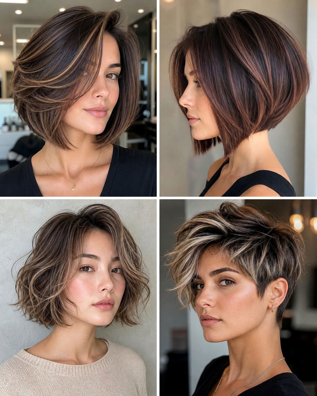 25 Short Haircuts for Thick Hair Round Face Shapes