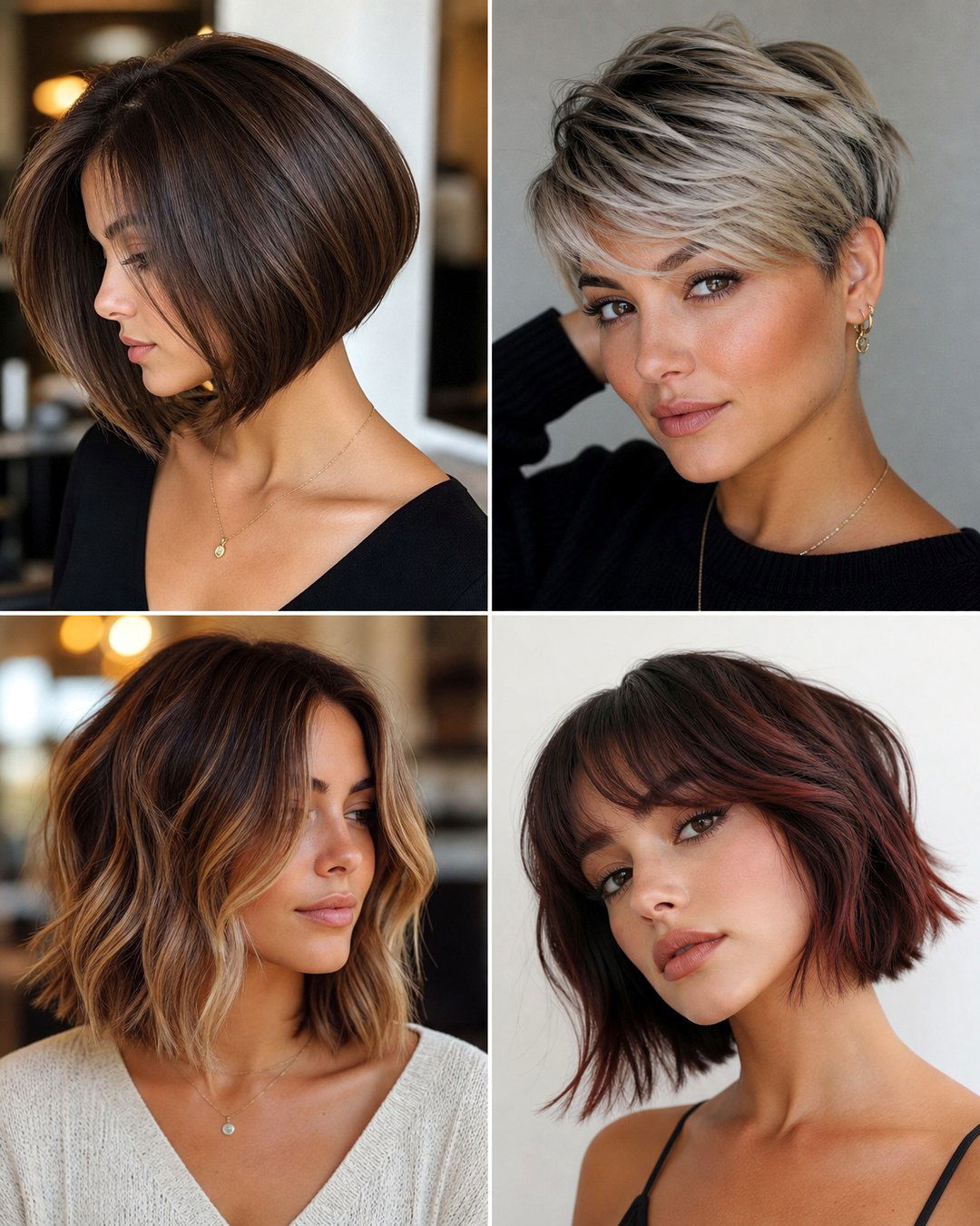 25 Short Hairstyles for Long Faces Flattering Cuts