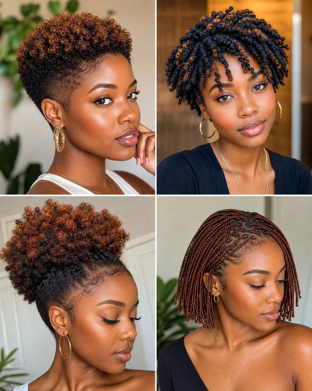 25 Short Textured Hairstyles for Black Hair Ideas