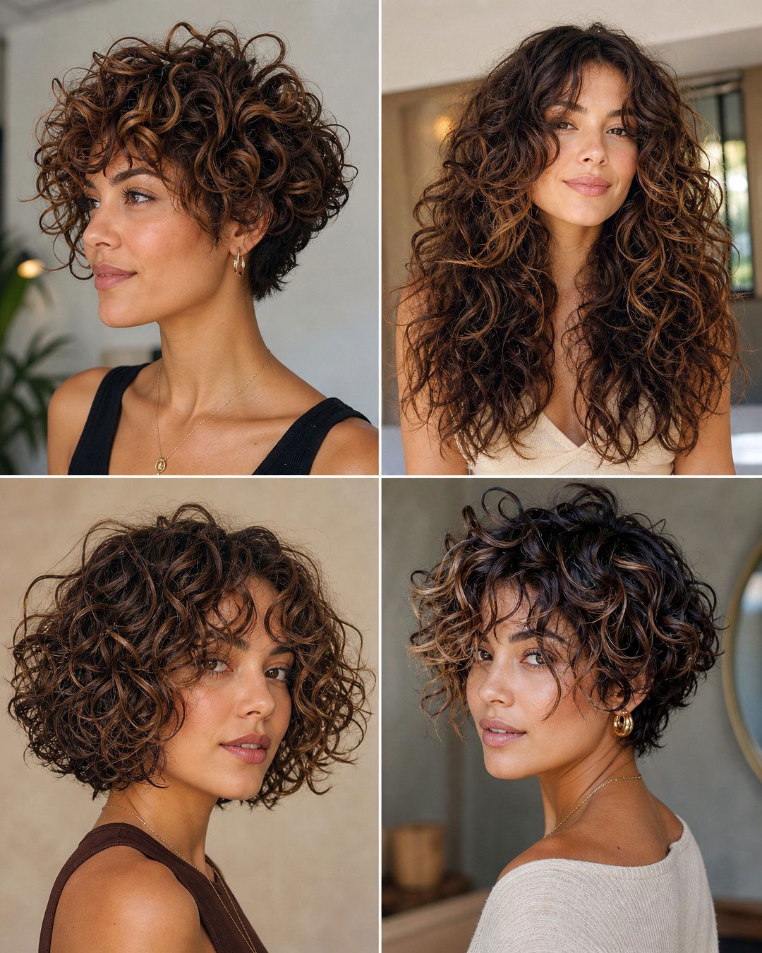 25 Short to Medium Hairstyles for Curly Hair Ideas