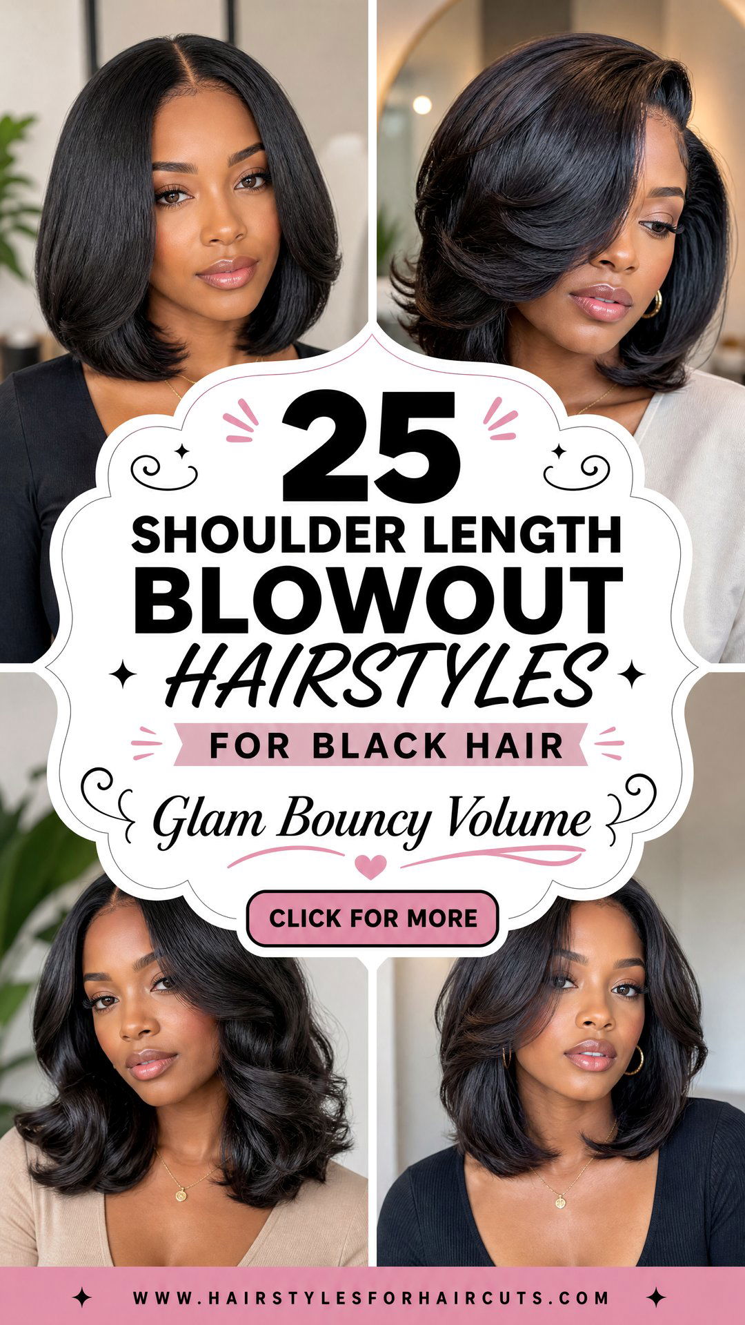 25 Shoulder Length Blowout Hairstyles for Black Hair - 25 Shoulder Length Blowout Hairstyles for Black Hair