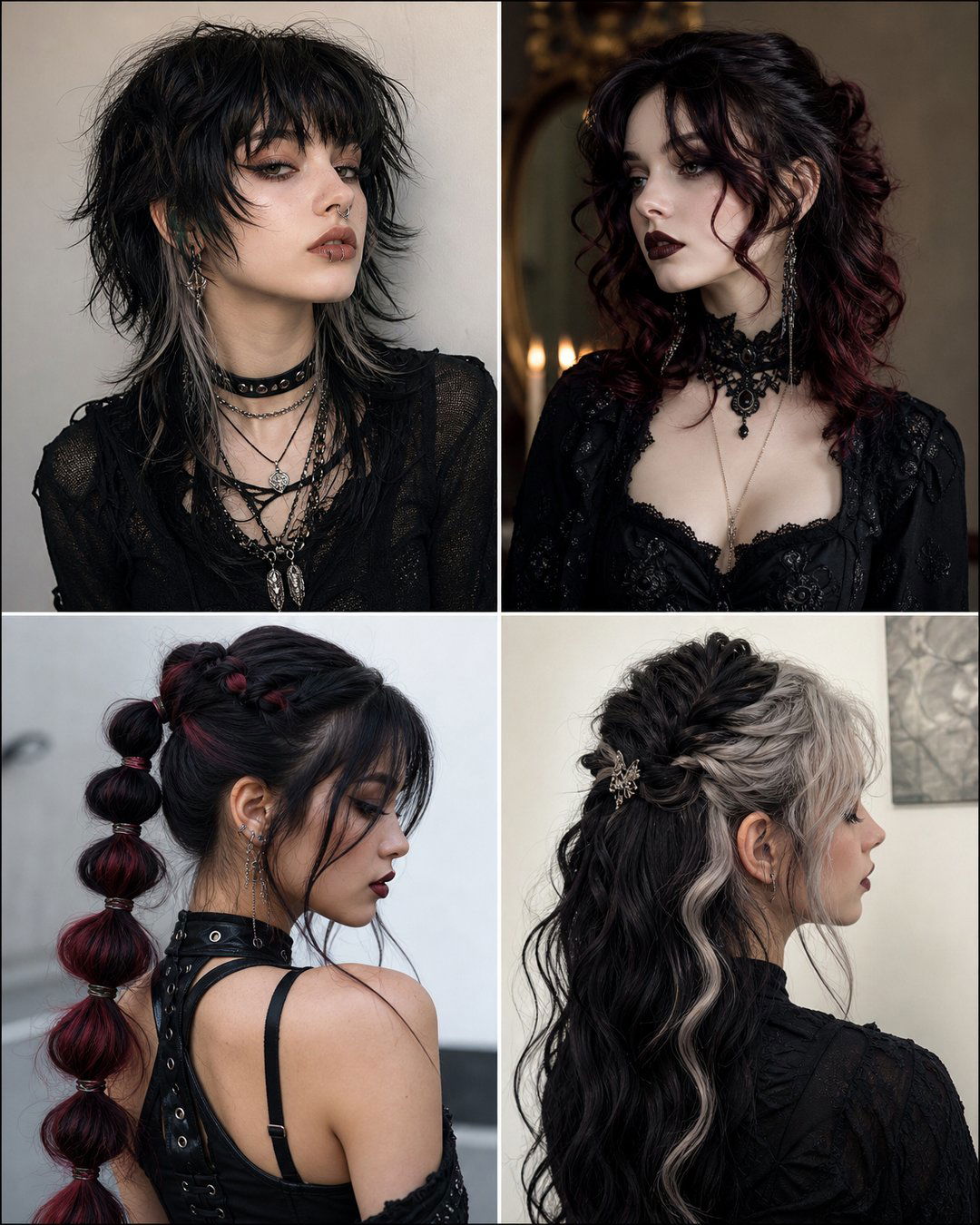 25 Shoulder Length Goth Hairstyles for Medium Hair