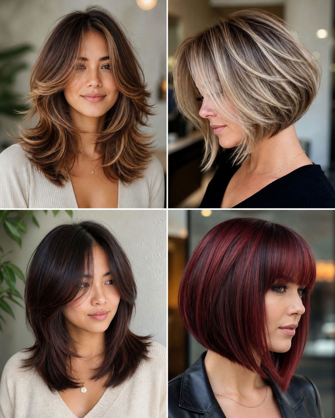25 Shoulder Length Hairstyles for Older Asian Woman