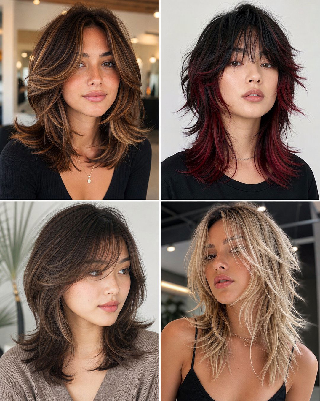 25 Shoulder Length Layered Haircuts for Thick Hair