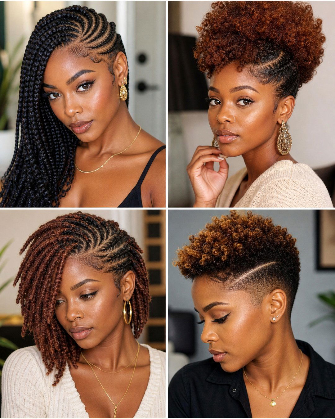 25 Side Part Hairstyles for Black Girl Natural Hair