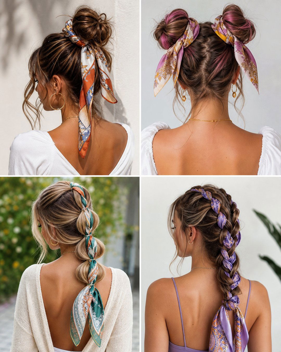 25 Silk Scarf Hairstyles to Elevate Your Look