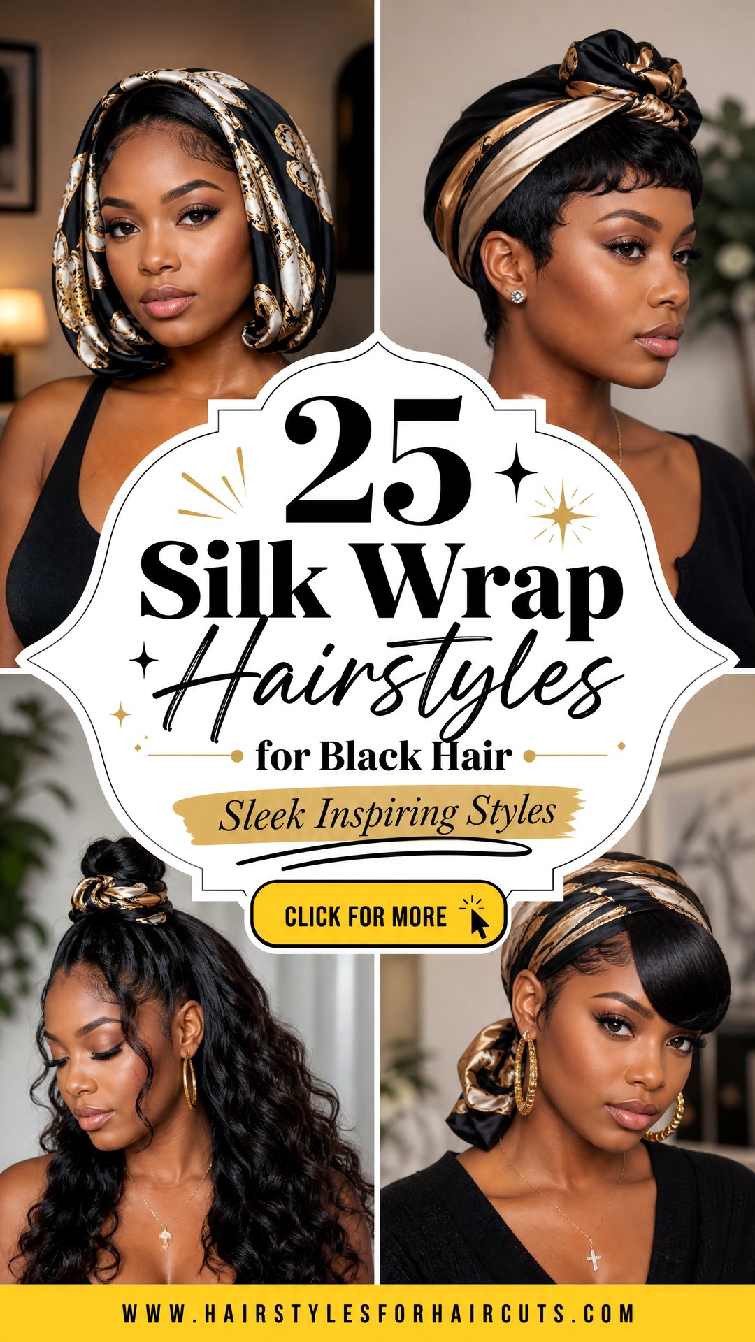 25 Silk Wrap Hairstyles for Black Hair to Inspire You - 25 Silk Wrap Hairstyles for Black Hair to Inspire You
