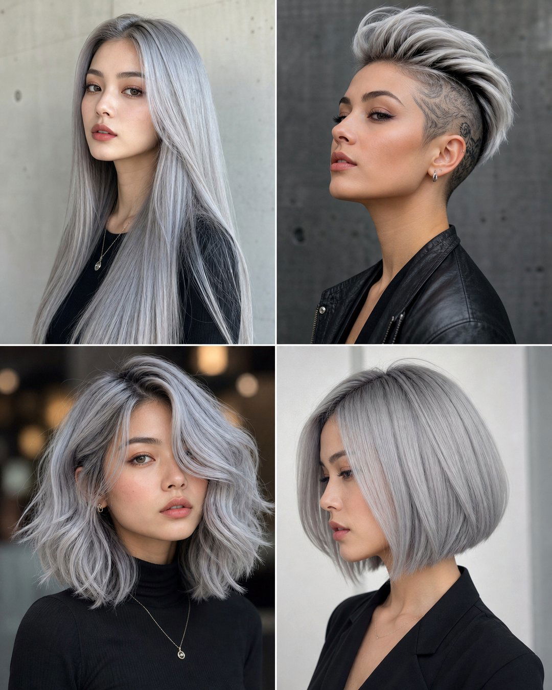 25 Silver Hairstyles to Rock a Bold Trendy Look