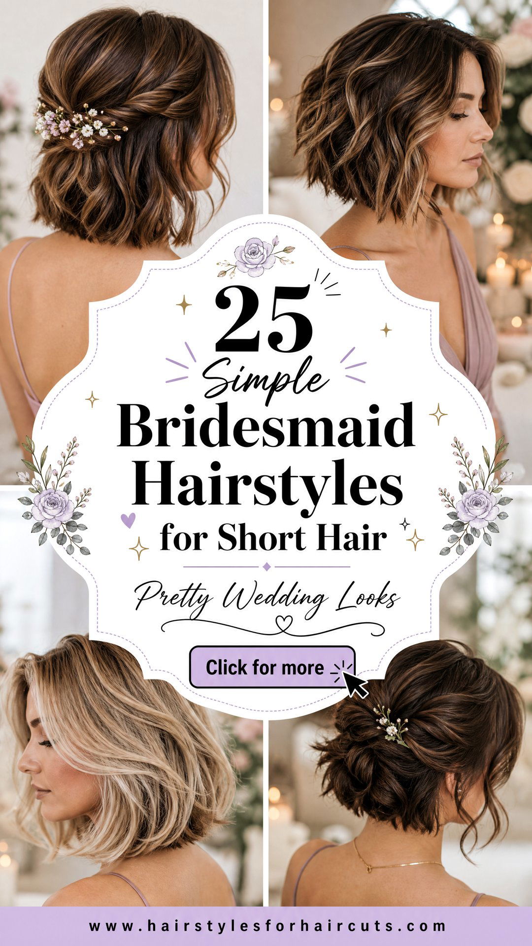 25 Simple Bridesmaid Hairstyles for Short Hair - 25 Simple Bridesmaid Hairstyles for Short Hair