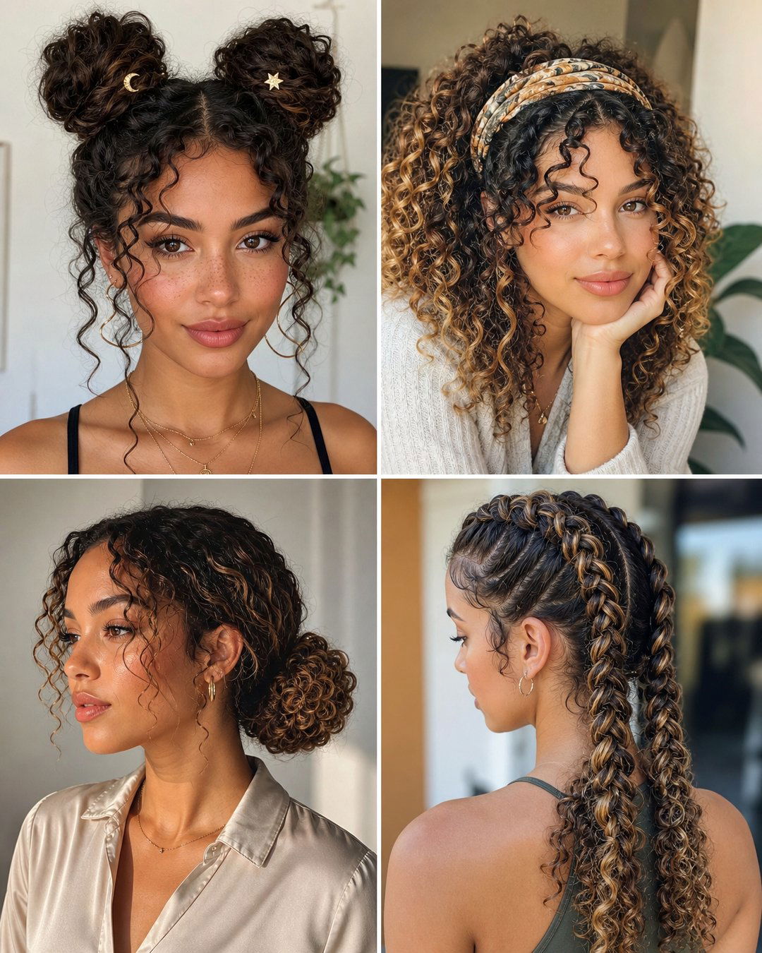25 Simple Hairstyles for Girls With Curly Hair