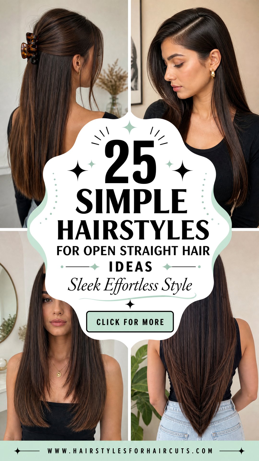 25 Simple Hairstyles for Open Straight Hair Ideas - 25 Simple Hairstyles for Open Straight Hair Ideas