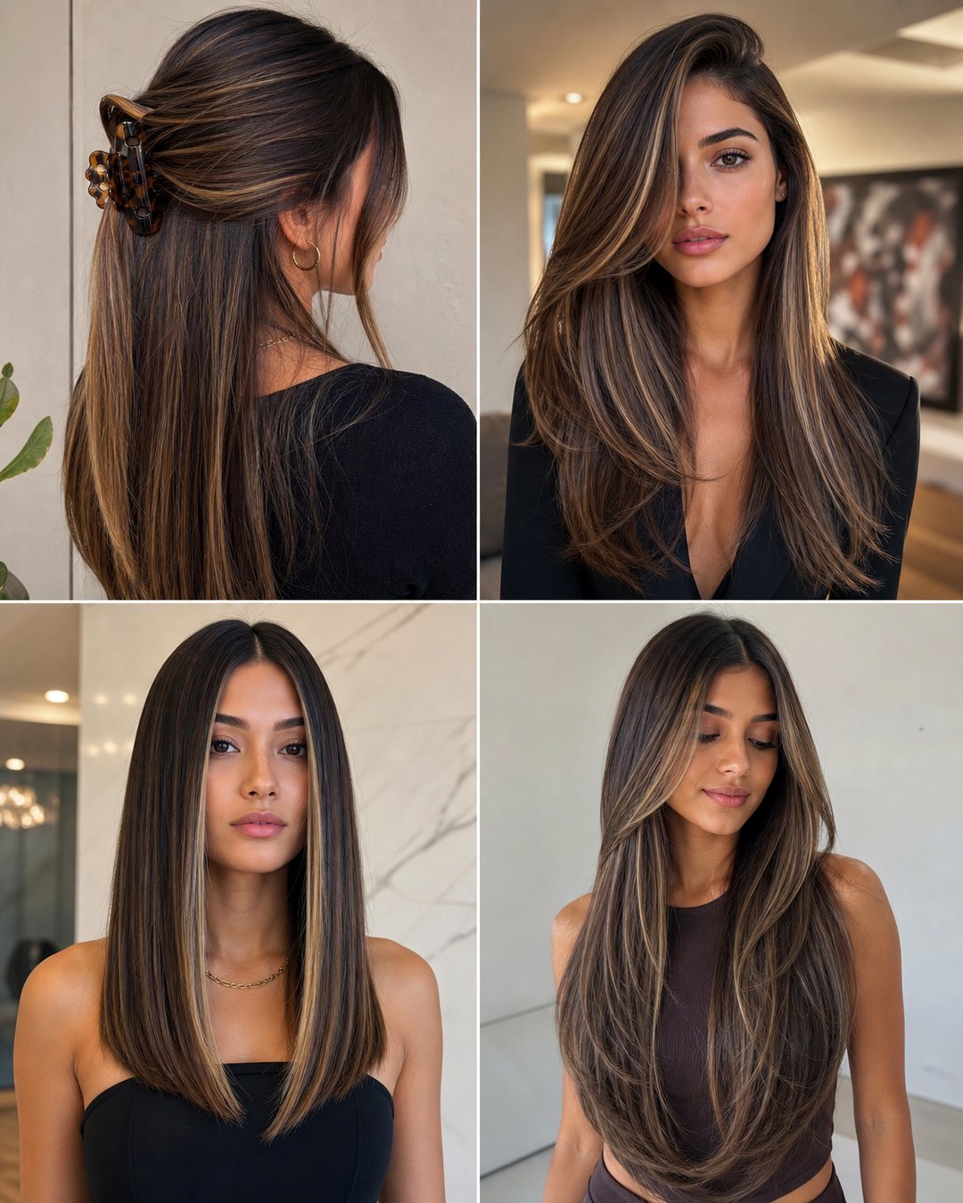 25 Simple Hairstyles for Open Straight Hair Ideas