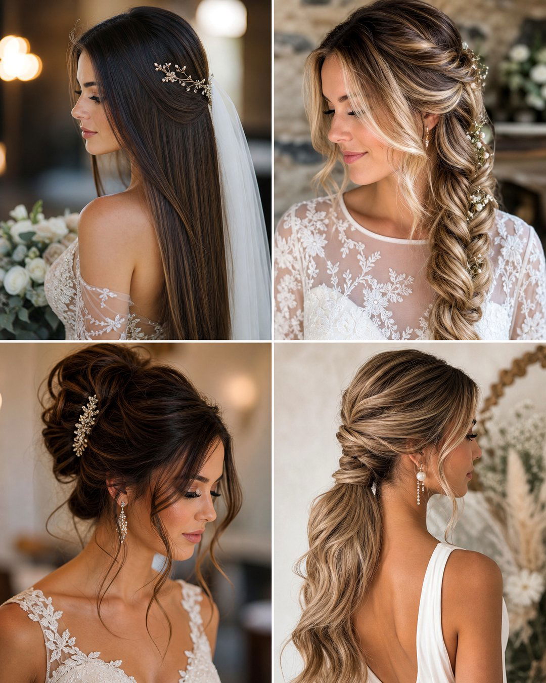 25 Simple Wedding Hairstyles for Stunning Brides