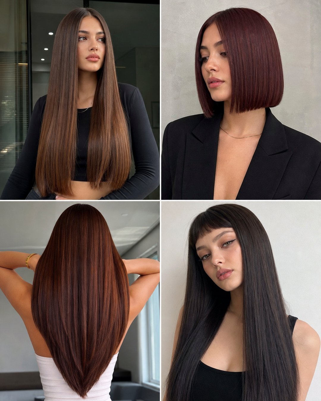 25 Sleek Bone Straight Hairstyles to Try This Year