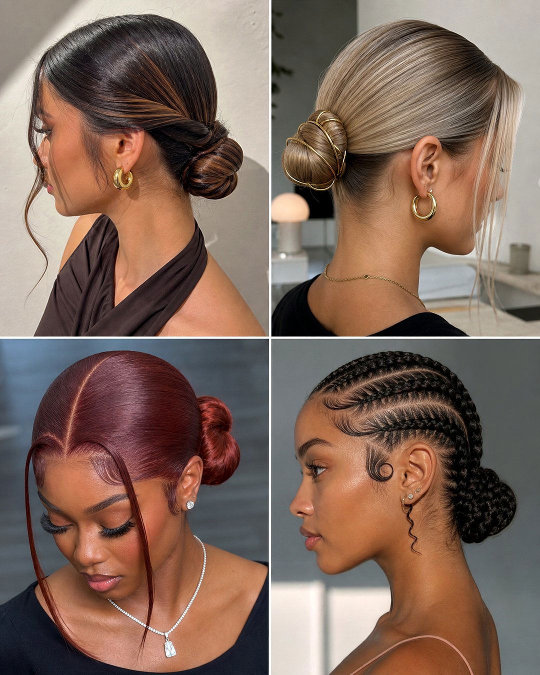 25 Sleek Low Bun Hairstyles for Black Hair Ideas