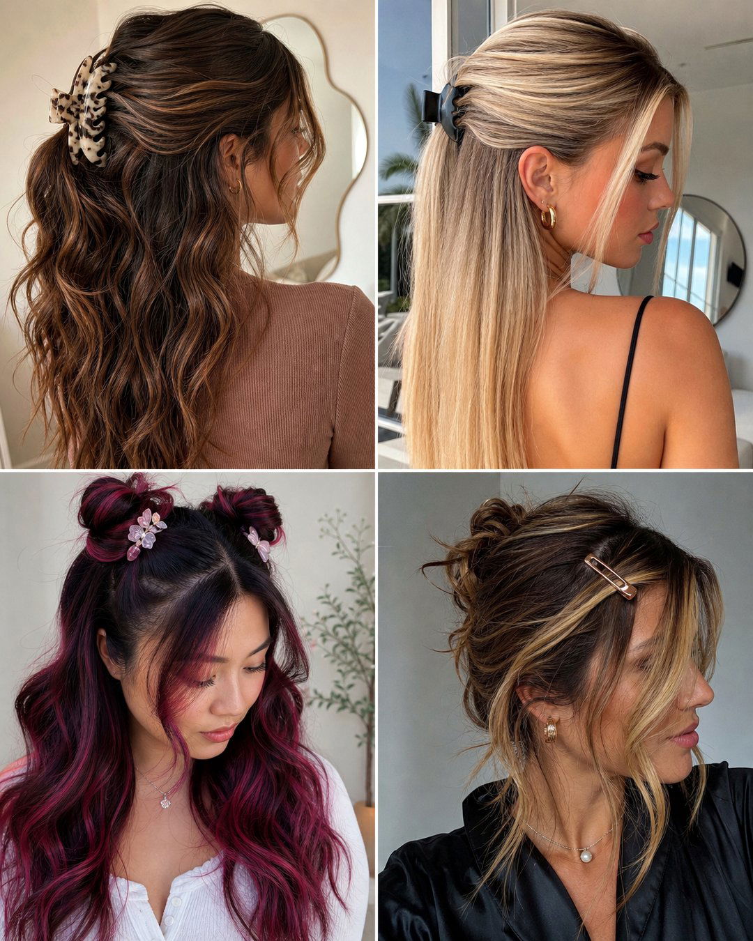 25 Small Hair Clip Hairstyles Cute and Easy Looks
