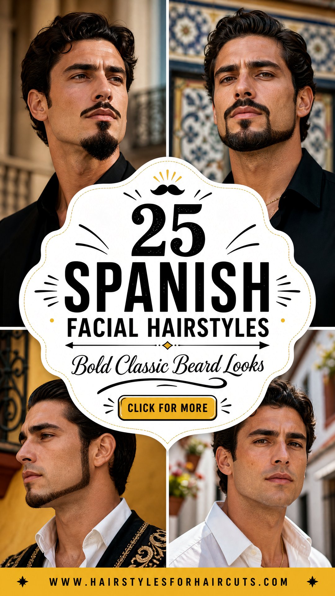 25 Spanish Facial Hairstyles Bold and Classic Beard Looks - 25 Spanish Facial Hairstyles: Bold & Classic Beard Looks