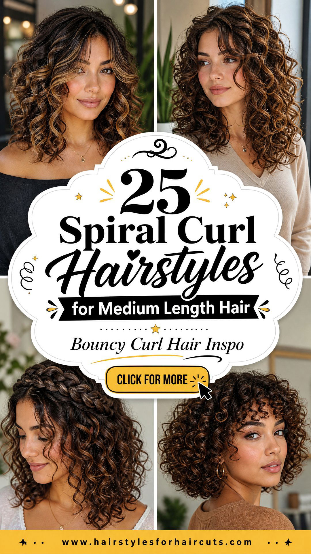 25 Spiral Curl Hairstyles for Medium Length Hair - 25 Spiral Curl Hairstyles for Medium Length Hair