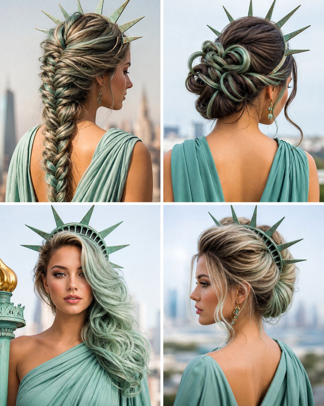 25 Statue of Liberty Hairstyles Fun and Creative DIY Looks