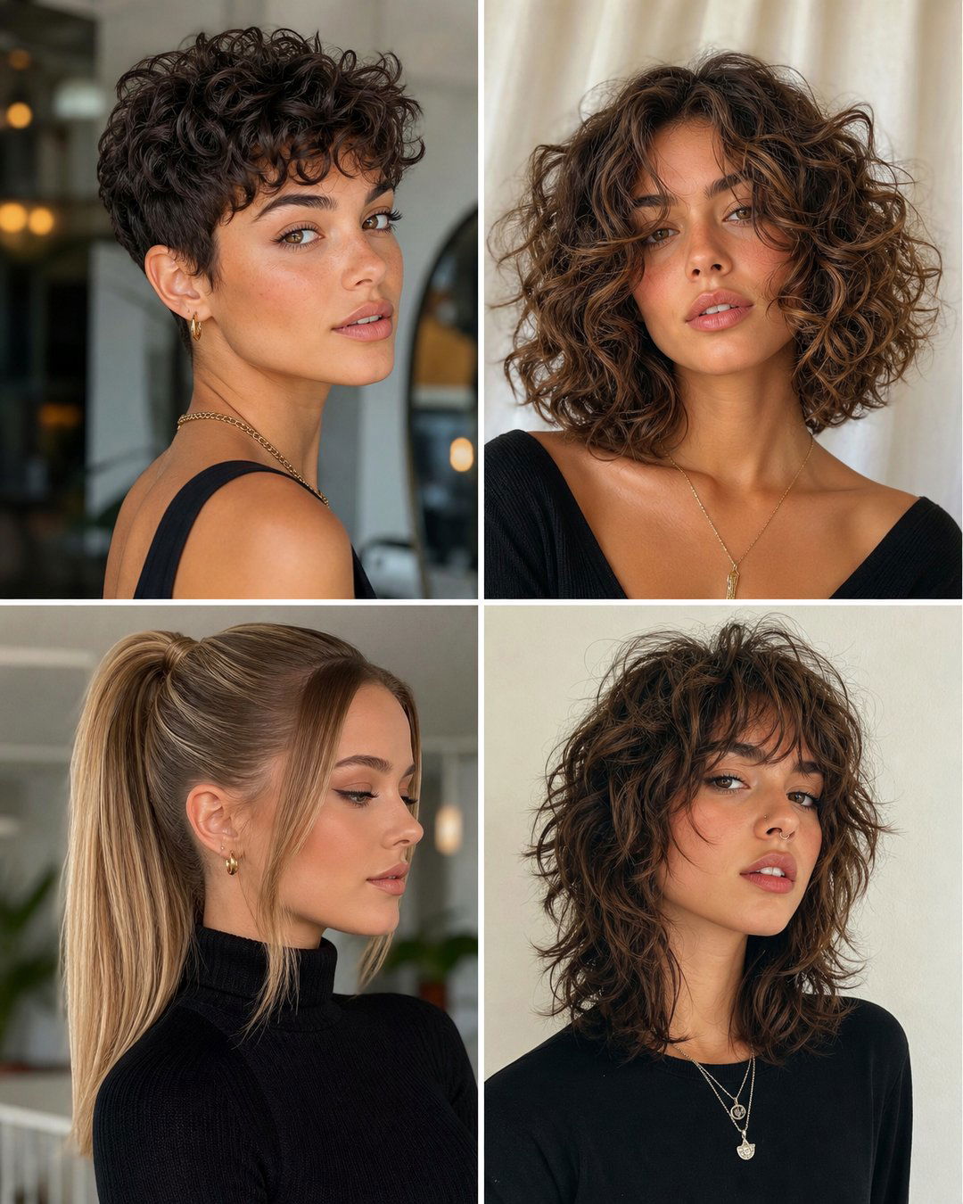 25 Straight and Curly Hairstyles Best of Both Worlds