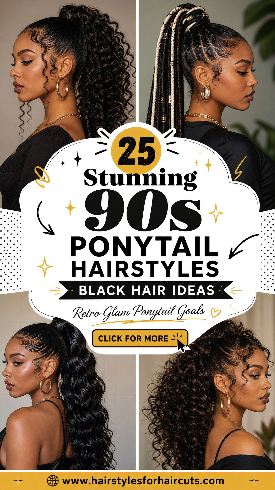 25 Stunning 90s Ponytail Hairstyles Black Hair Ideas - 25 Stunning 90s Ponytail Hairstyles Black Hair Ideas