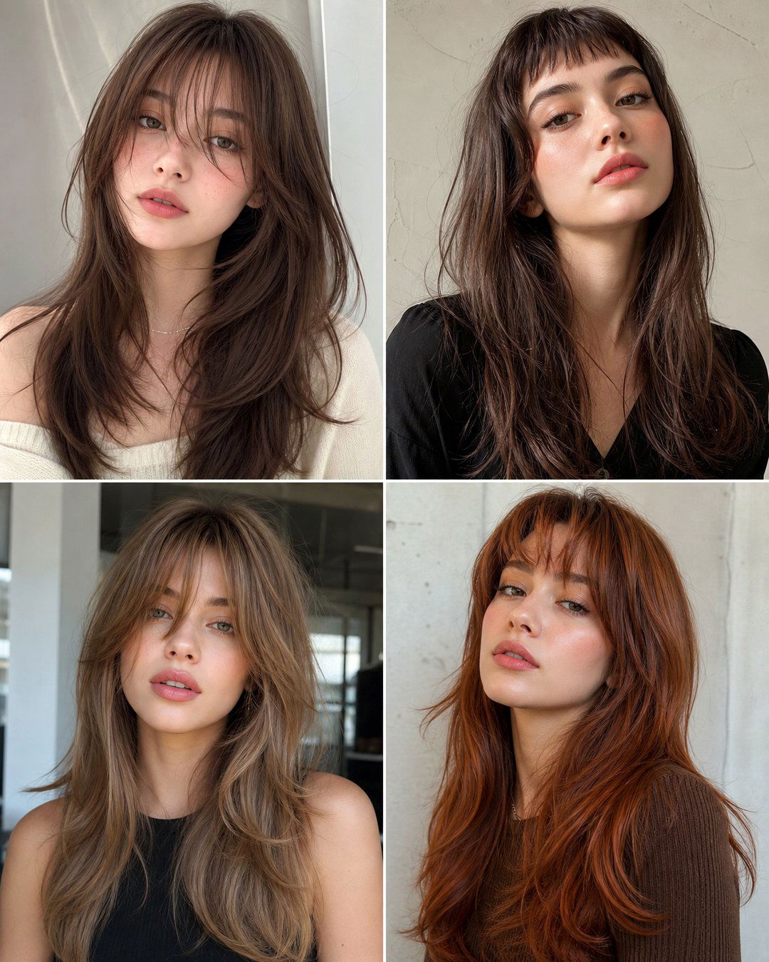 25 Stunning Bangs Haircuts Long Hair Styles to Rock