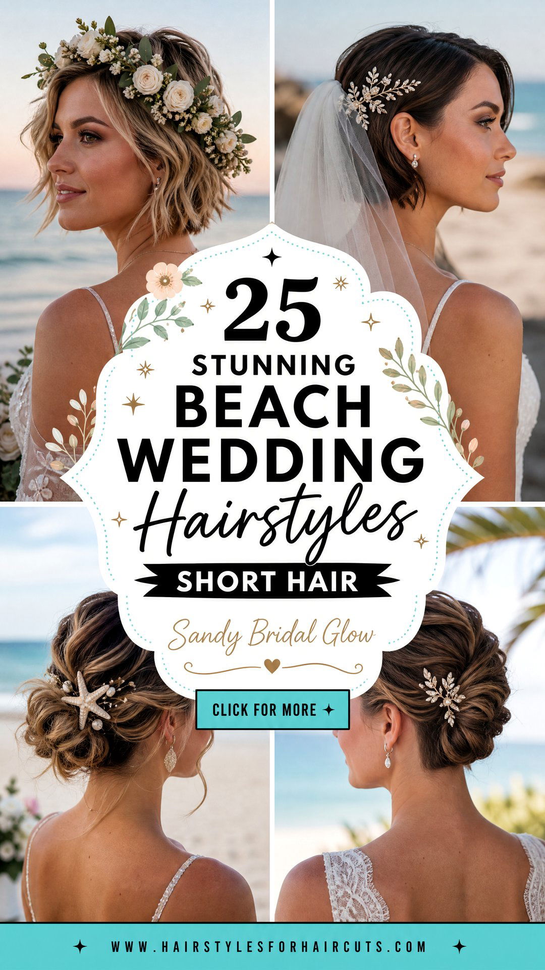 25 Stunning Beach Wedding Hairstyles Short Hair Ideas - 25 Stunning Beach Wedding Hairstyles Short Hair Ideas
