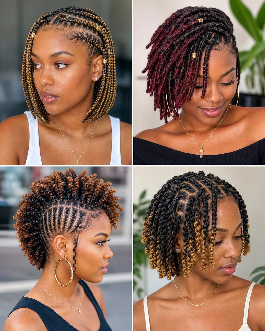 25 Stunning Black Braided Hairstyles for Short Hair