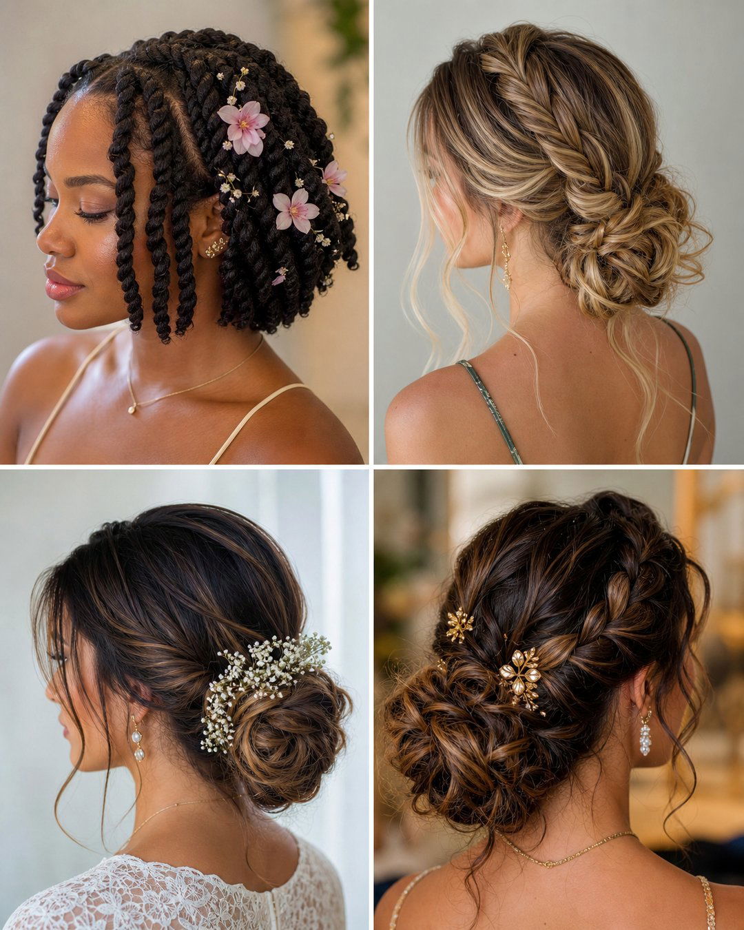 25 Stunning Black Hair Bridal Hairstyles for Your Big Day