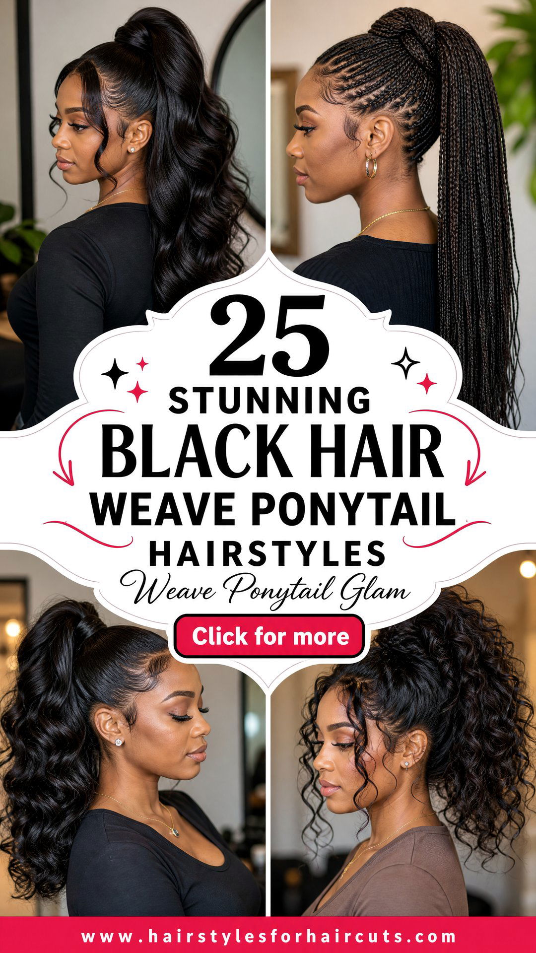 25 Stunning Black Hair Weave Ponytail Hairstyles Ideas - 25 Stunning Black Hair Weave Ponytail Hairstyles Ideas