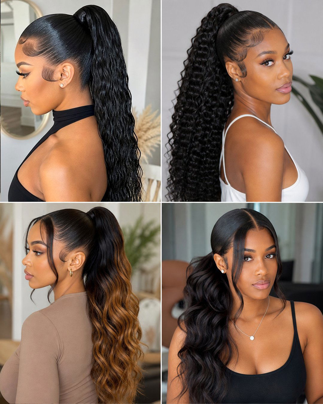 25 Stunning Black Hair Weave Ponytail Hairstyles Ideas