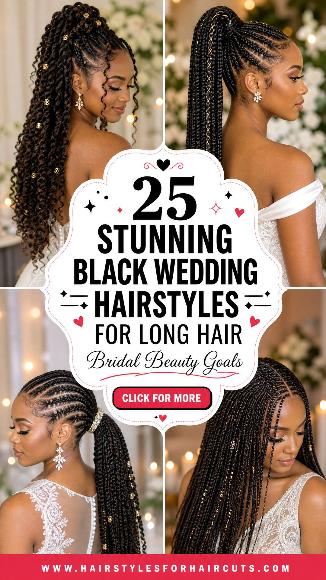 25 Stunning Black Wedding Hairstyles for Long Hair - 25 Stunning Black Wedding Hairstyles for Long Hair