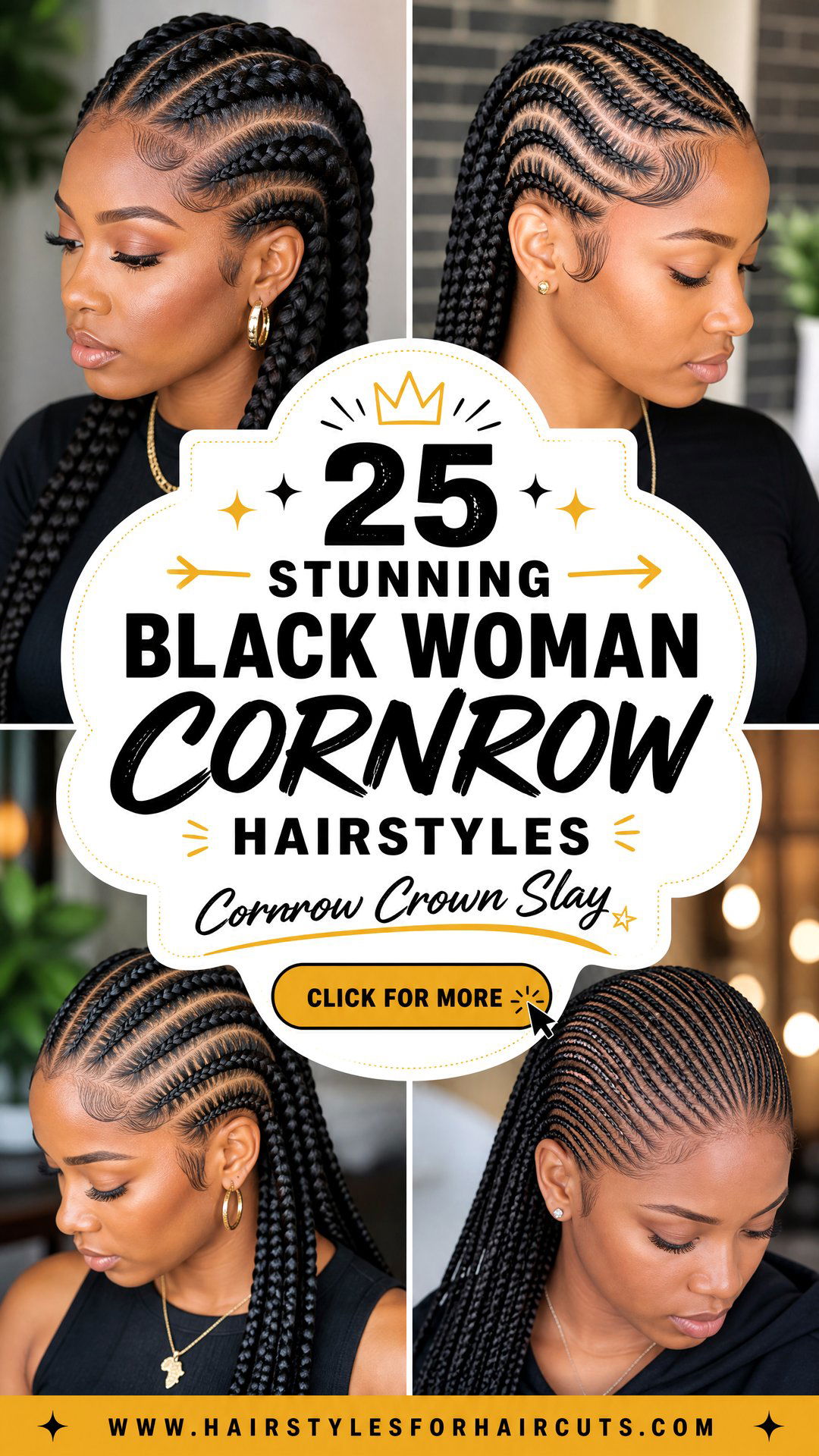 25 Stunning Black Woman Cornrow Hairstyles to Rock - 25 Stunning Black Woman Cornrow Hairstyles to Rock