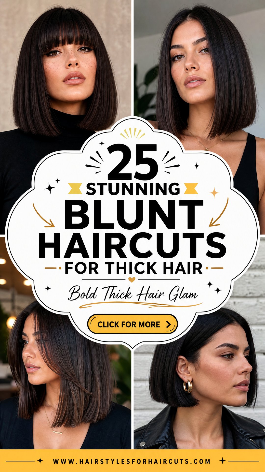 25 Stunning Blunt Haircuts for Thick Hair to Try in 2024 - 25 Stunning Blunt Haircuts for Thick Hair to Try in 2024