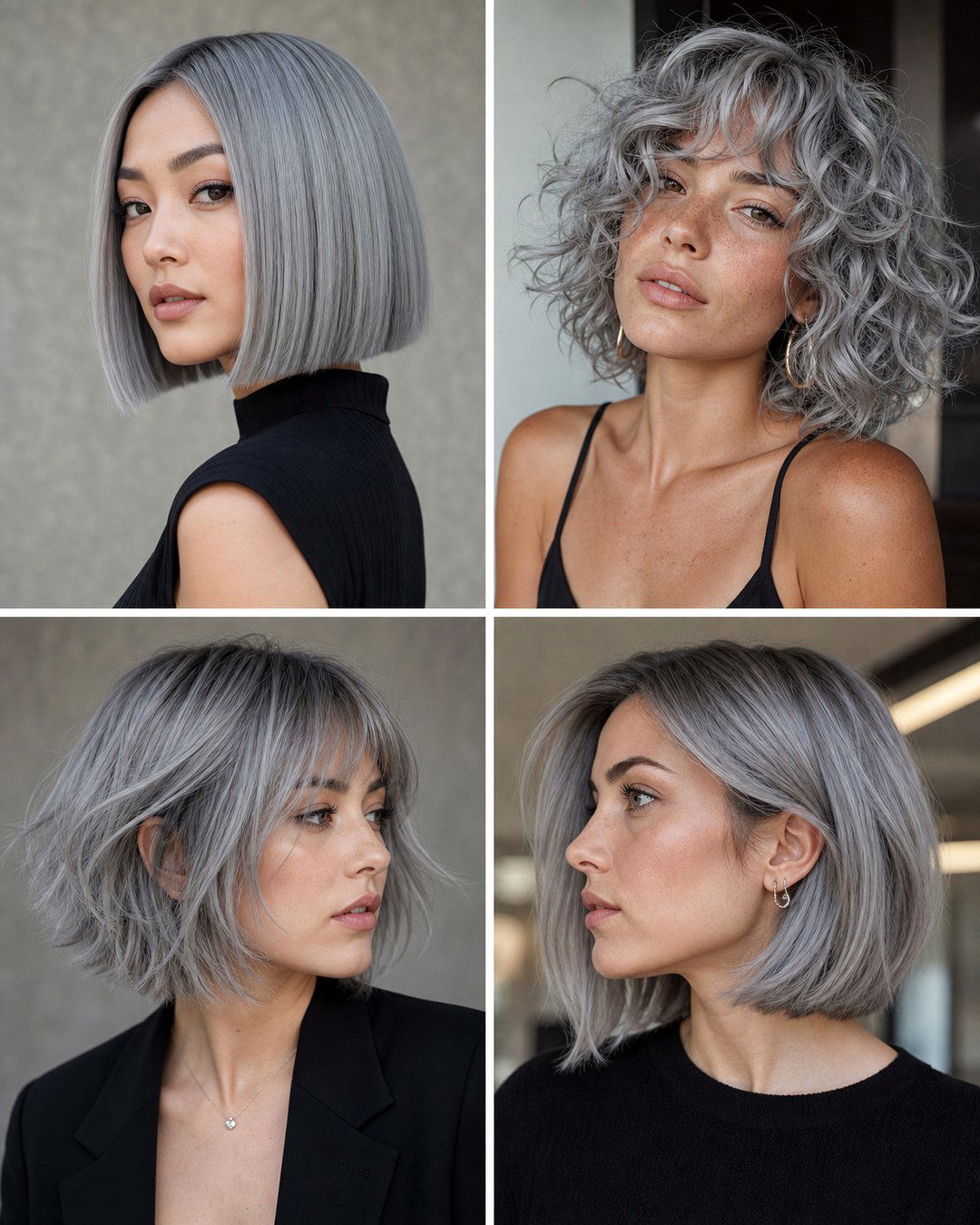 25 Stunning Bob Hairstyles Grey Hair Ideas to Try
