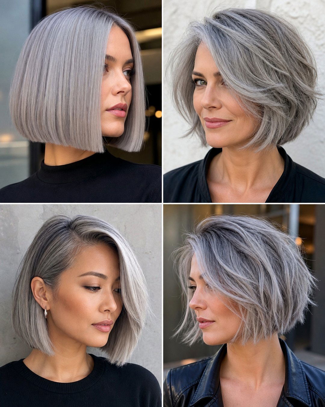 25 Stunning Bob Natural Gray Hairstyles to Try